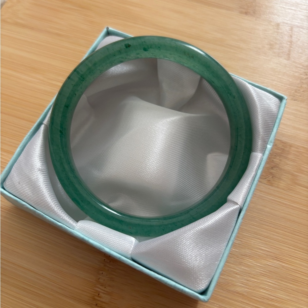 Green aventurine  Bangle 64mm